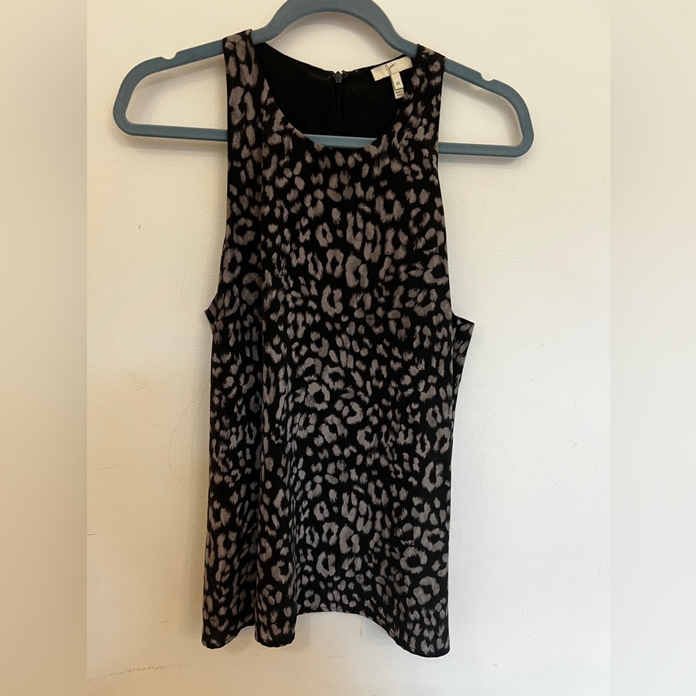 Joie Leopard Print Sleeveless Top